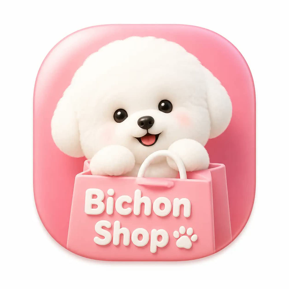 Original Bichon Shop skeuomorphic macOS app icon from the awesome-gpt-image-2 gallery, labelled GPT Image 2